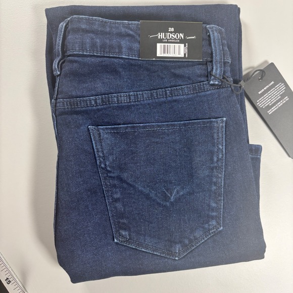 Hudson Los Angeles Mid Rise Straight Leg Stretch Denim Jeans Women Size 6 - Picture 13 of 13